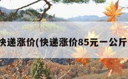 快递涨价(快递涨价85元一公斤)