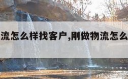 刚做物流怎么样找客户,刚做物流怎么样找客户司机